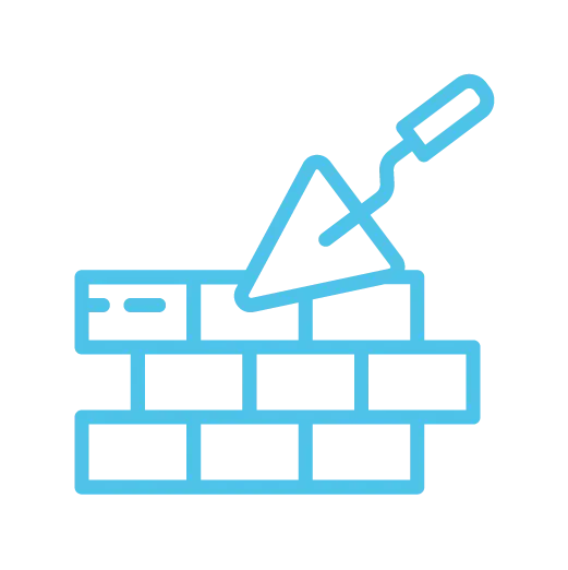 Pictogramme du secteur BTP – Missions en bâtiment et travaux publics avec Axial Intérim